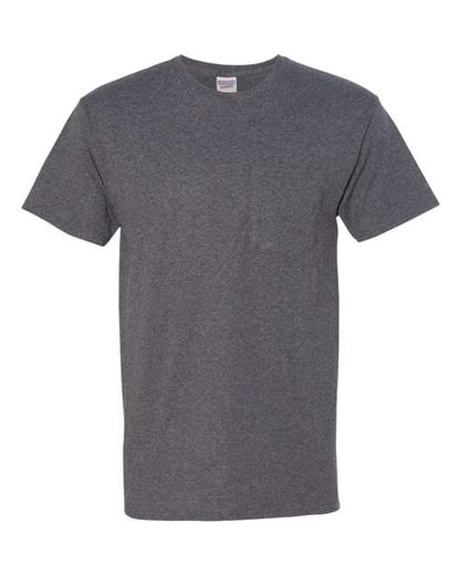 JERZEES Men Dri Power 50/50 Pocket T-Shirt