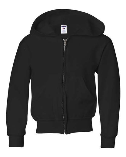 JERZEES Youth NuBlend Full-Zip Hooded Sweatshirt