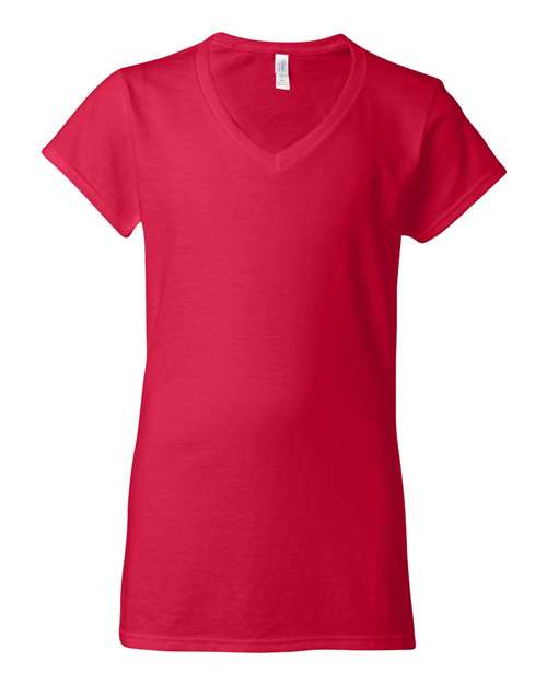 Gildan Women Soft Style V-Neck T-Shirt