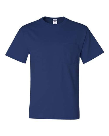 JERZEES Men Dri Power 50/50 Pocket T-Shirt