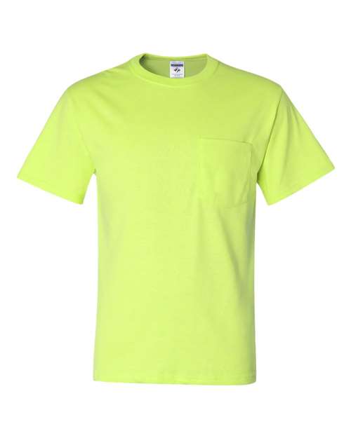 JERZEES Men Dri Power 50/50 Pocket T-Shirt