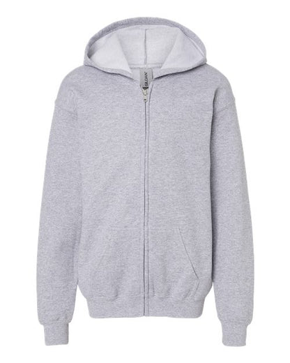 Gildan Youth Heavy Blend Full-Zip Hooded Sweatshirt